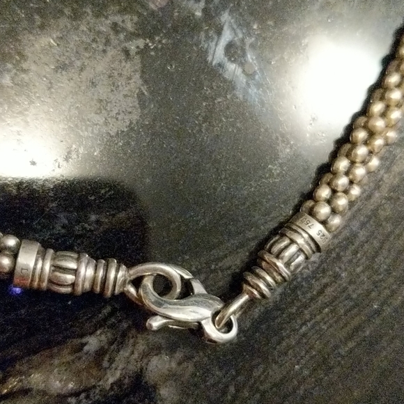 LAGOS necklace. Caviar collection. 18 k & SS - Picture 3 of 4